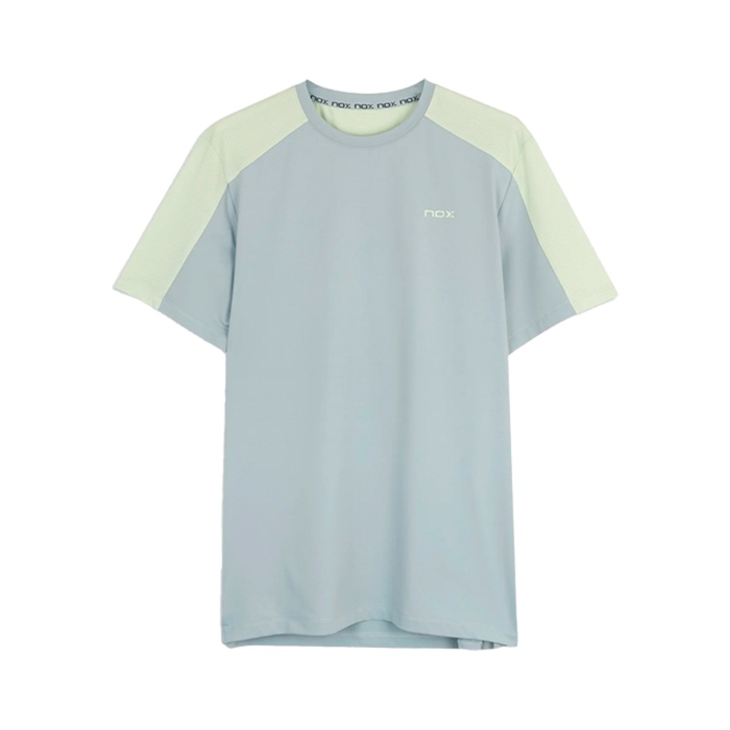 Camiseta NOX Pro Gris Claro/Verde