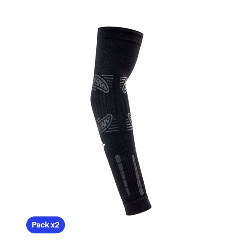 Mangas de Compresin Floky No Strain Negro