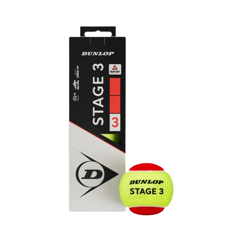 Bote de Pelotas Dunlop Stage 3 Rojo/Amarillo 2025