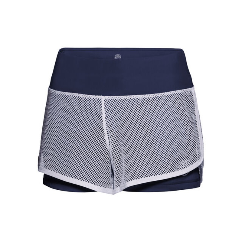 Efia Tech (2in1) Shorts Women – Dark Blue, White