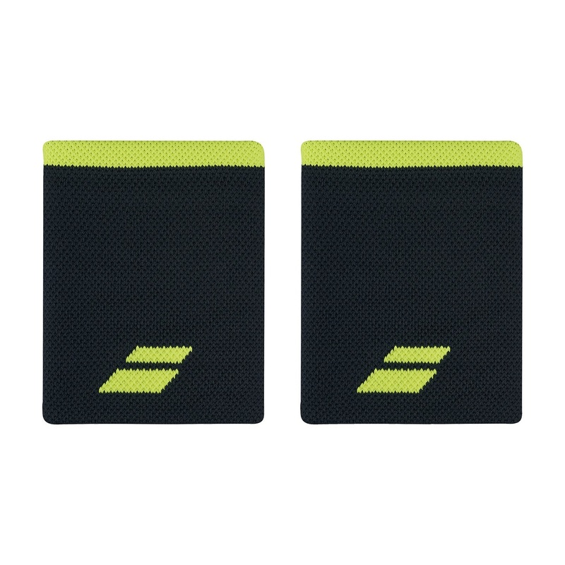 Babolat Logo Jumbo Wristband Unisex – Grey/Yellow