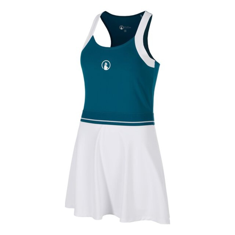 Create Volley Dress Women – Petrol, White