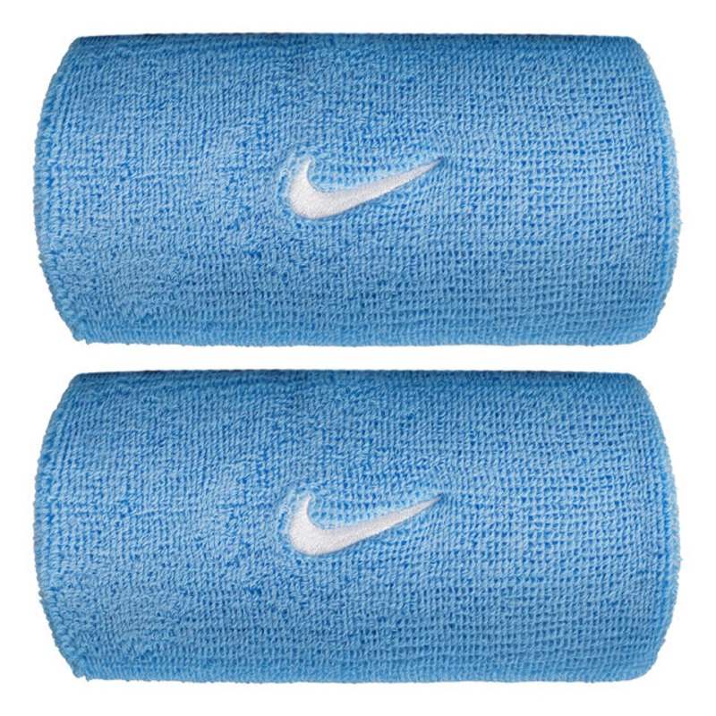 Swoosh Classic Doublewide Wristband Unisex – blue, white