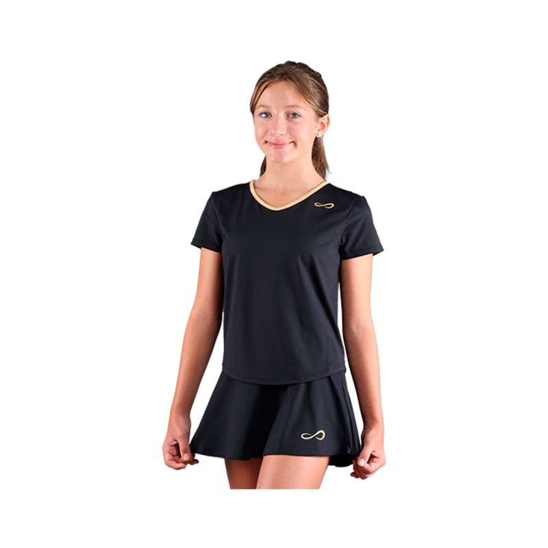 Camiseta Endless Glory Junior Negro/Dorado
