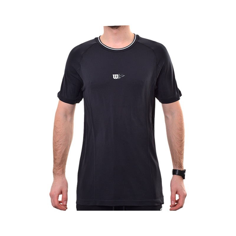 Camiseta Wilson Crew Negra|S|M
