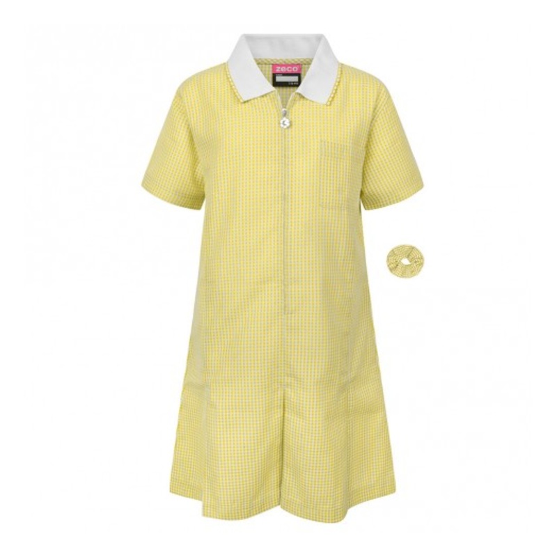 Zeco Gingham Dress (Yellow)|3/4|5/6|7/8|9/10|11/12|13|YELLOW