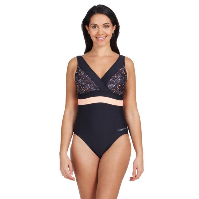 Zoggs Gemini Square Back Ladies Swimming Costume