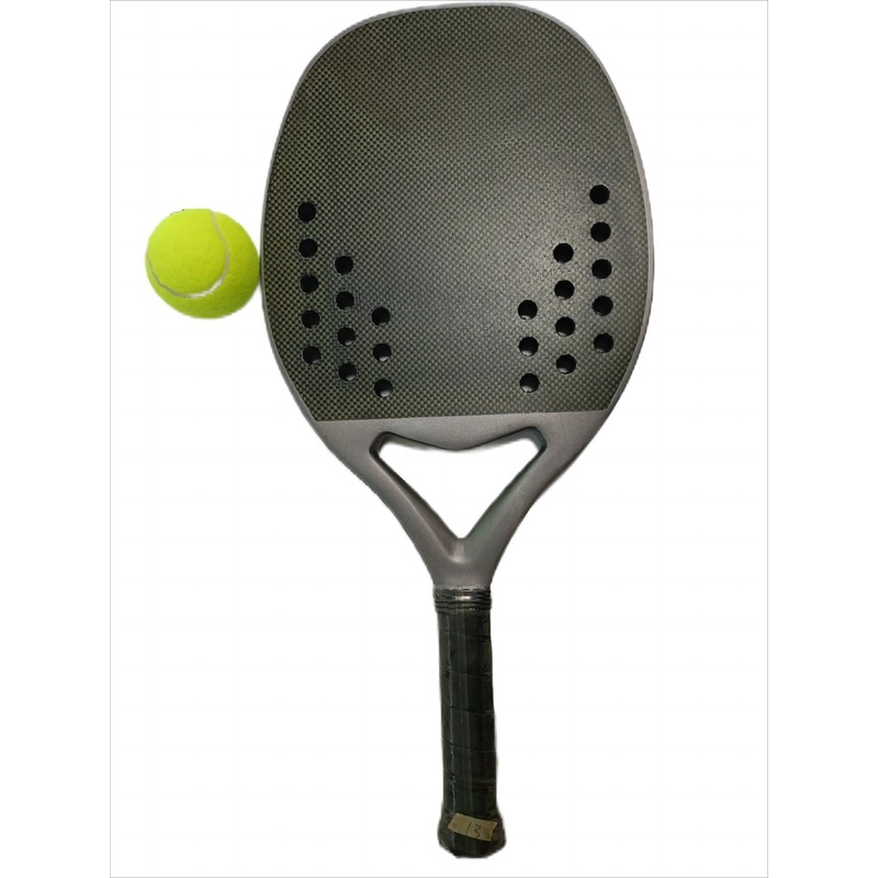 Beach Tennis 3K Professional MID-Range Racket with Carbon Fiber Sandblasting Particles Beach Tennis.