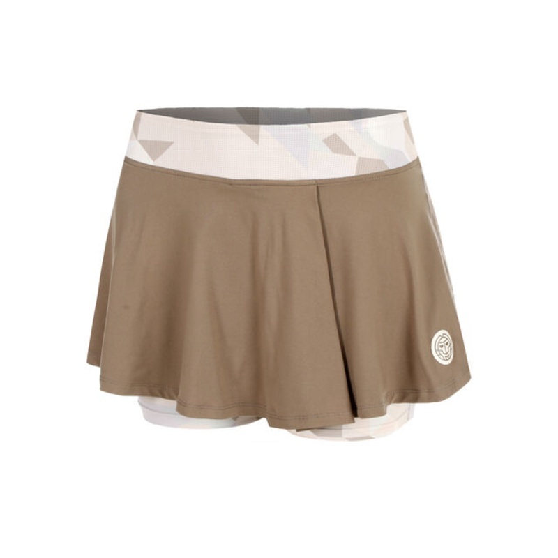 Paris 2025 Printed Wavy Skirt Girls – Brown, Beige
