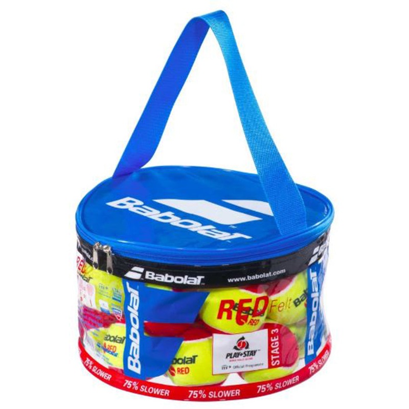 Babolat Red Felt Ball X24 bag|Red|One Size