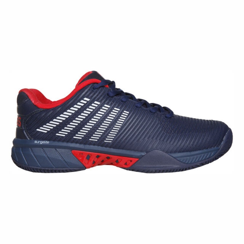 Hypercourt Express 2 Clay Court Shoe Men – Dark Blue, Red