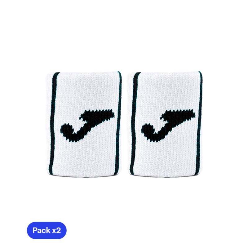 Muequeras Joma Game Corta Blanco (Pack x2)