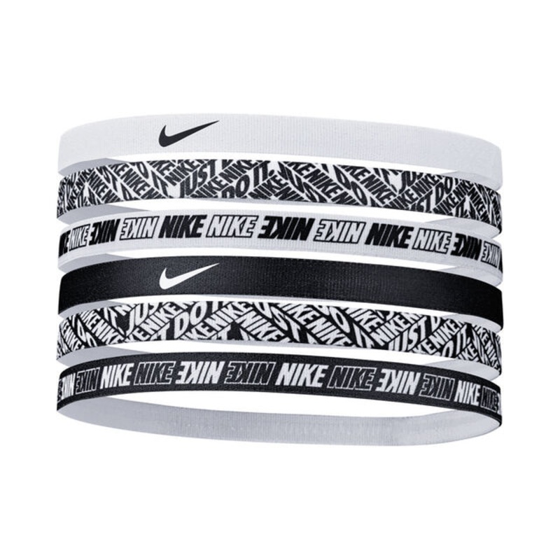 Printed Hair Band 6 Pack-White,Black