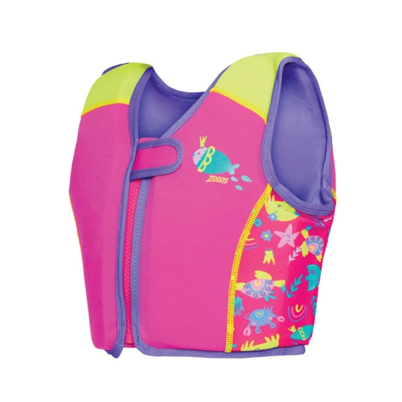 Zoggs Water Wings Vest – Pink|Age 1-2|Age 2-3|Age 4-5