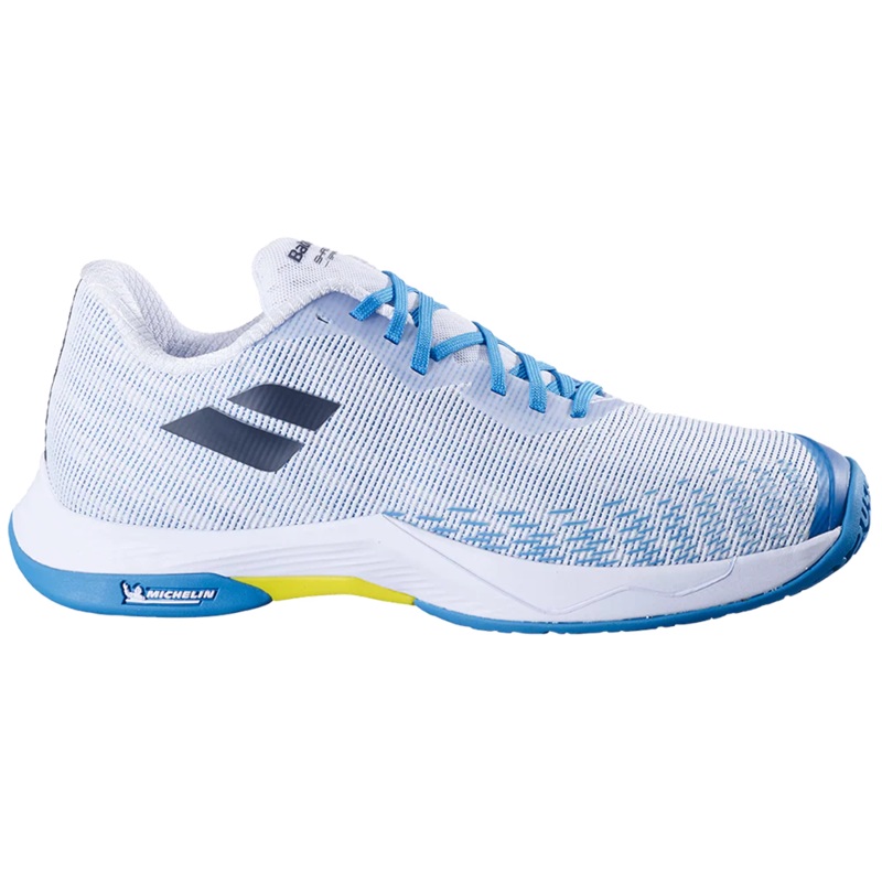 Babolat Shadow Spirit 2 Badminton Shoe Men – White/Blue