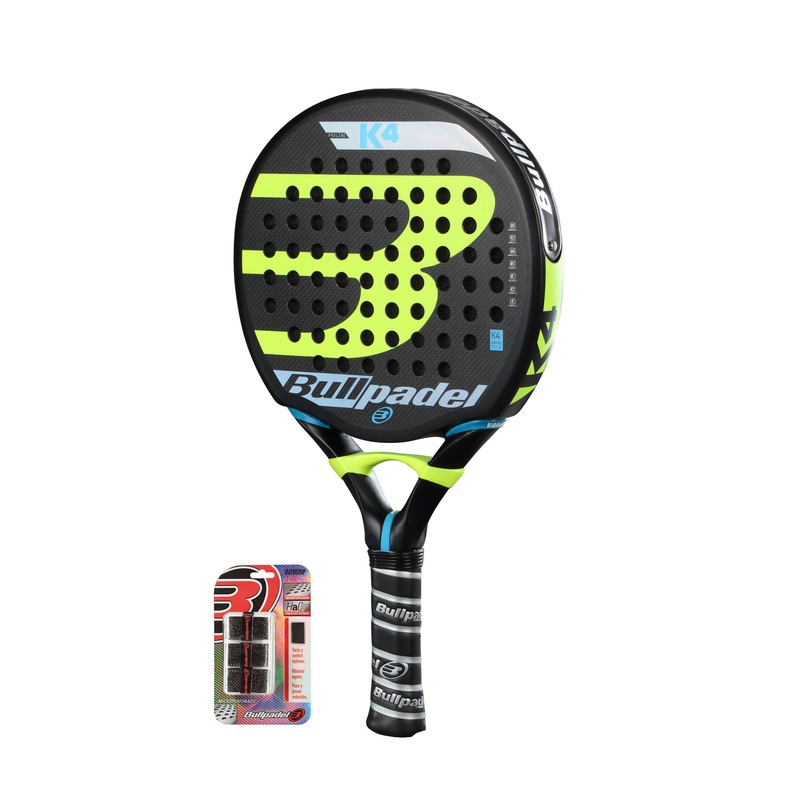 Bullpadel K4 PRO + 3-pack Overgrip p kpet