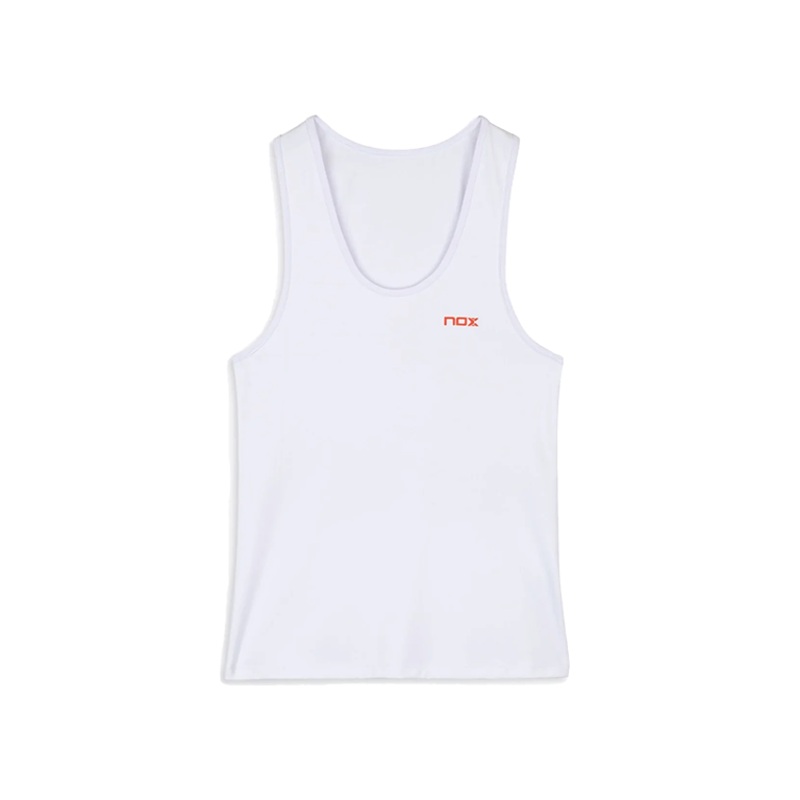 Camiseta Tirantes NOX Team Fit Women Blanco