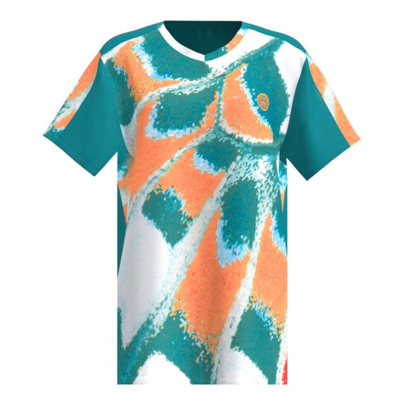 Melbourne 2025 V-Neck T-Shirt Men – Petrol, Orange
