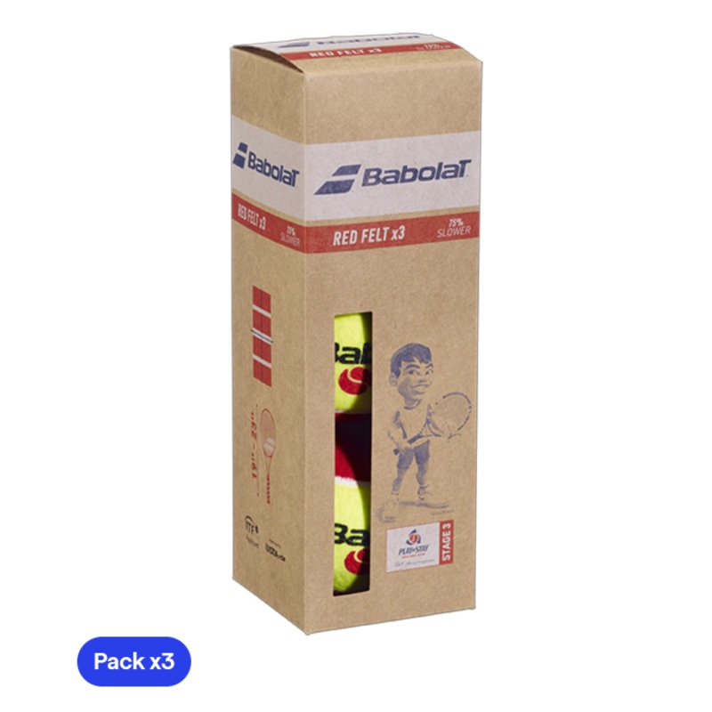Pelotas Babolat Stage 3 Red Felt Minitenis