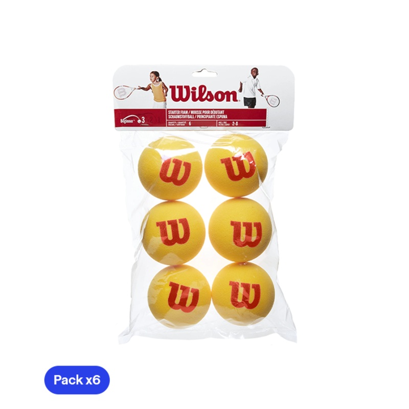 Pelotas Wilson Tour Foam Tenis (Pack x6)