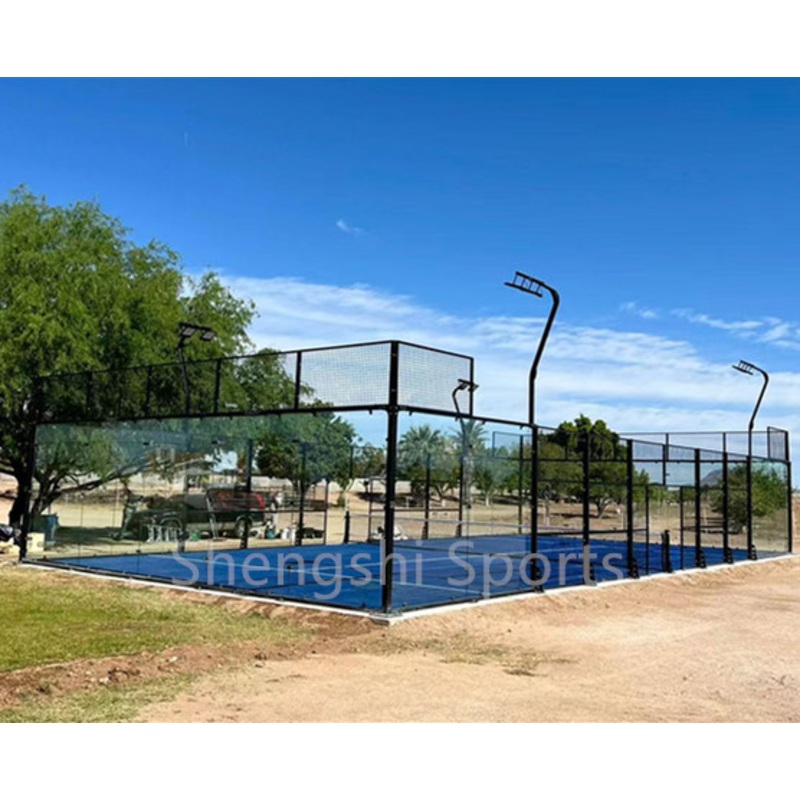 2023 New Launched Panoramic Paddle Court Cheap Padel Court Chile Mexico Peru