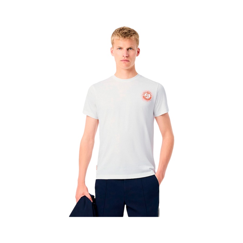 Camiseta Lacoste Roland Garros Blanco 2025