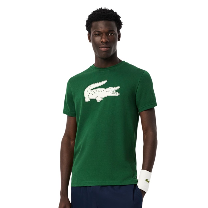 Camiseta Lacoste Ultra Dry Verde Oscuro 2025