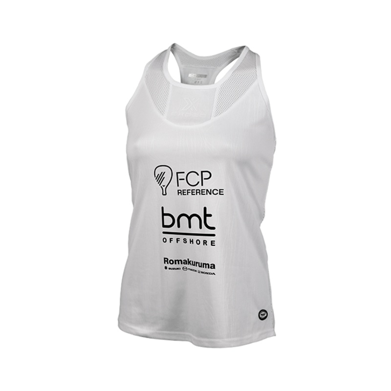 Camiseta Tirantes Oxdog Tiebreak Women Blanco 2024 Noa Cnovas