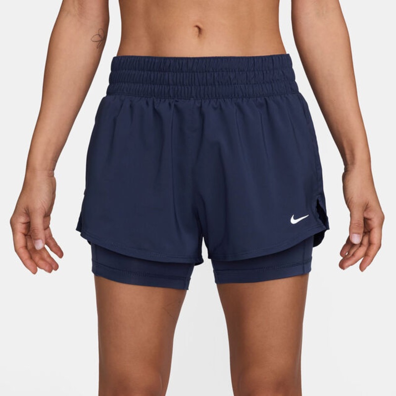 One Dri-Fit Mid Rise 3In 2N1 Shorts Women – Dark Blue