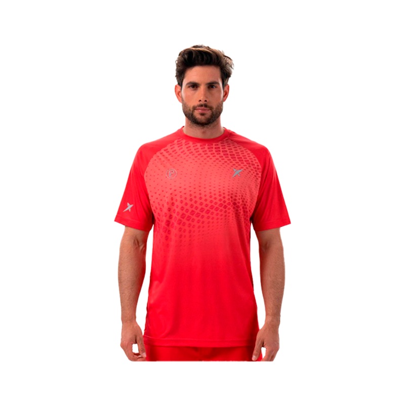 Camiseta Drop Shot Benara Lima Rojo