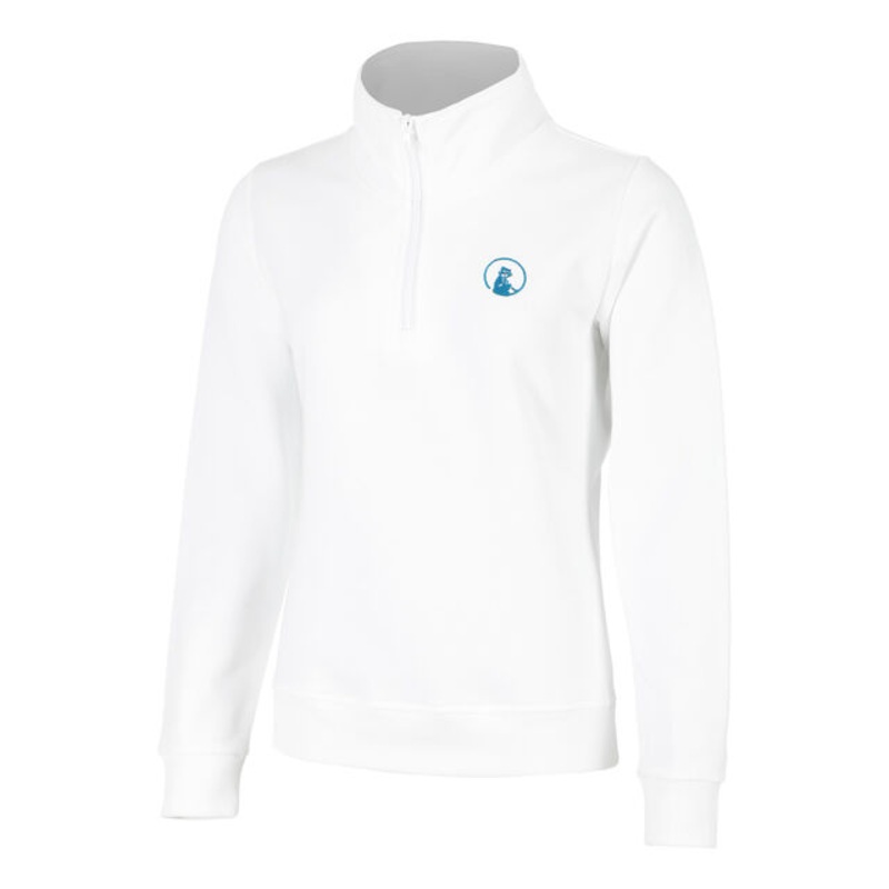 Create Troyer Sweatshirt Women – White, Petrol