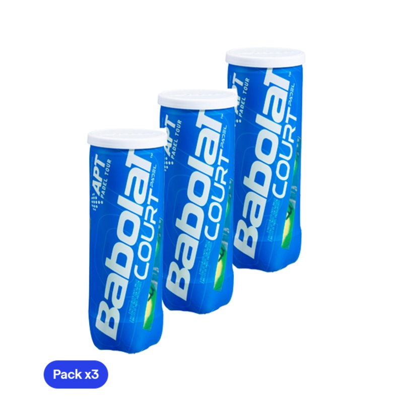 Pelotas Babolat Court Padel (Pack x3)
