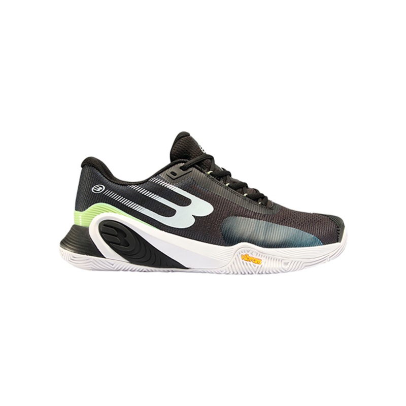 Zapatillas Bullpadel Hack Vibram 24I  Negro/Verde