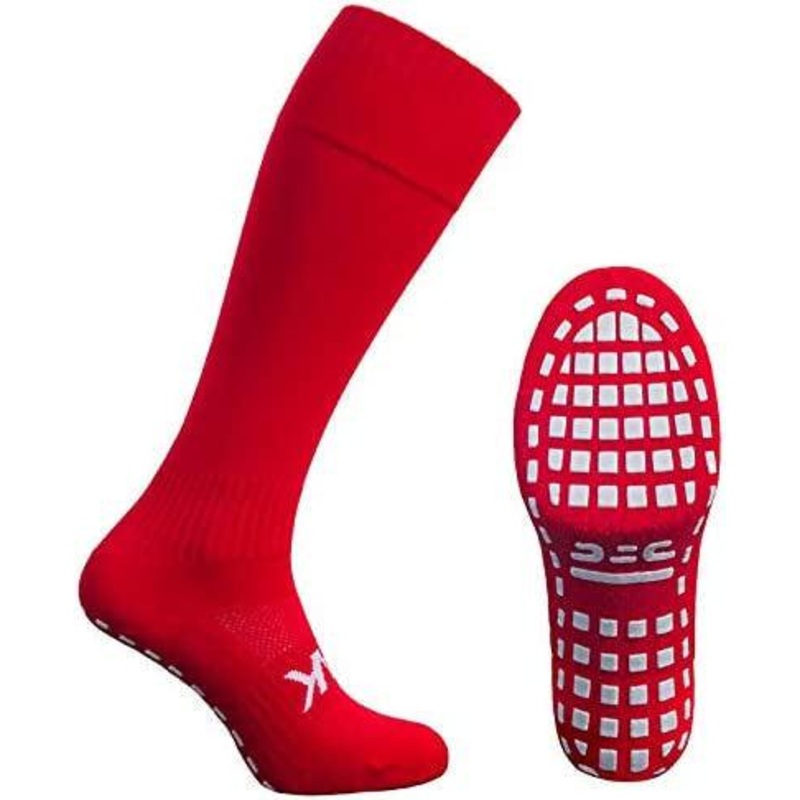 Atak Sports Shox Full Length Grip Socks-Red
