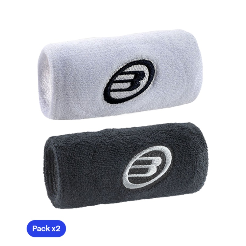 Muequera Bullpadel BPMU254 Blanco/Negro 2025