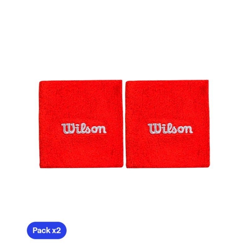 Muequeras Cortas Wilson Rojo 2025 (x2)