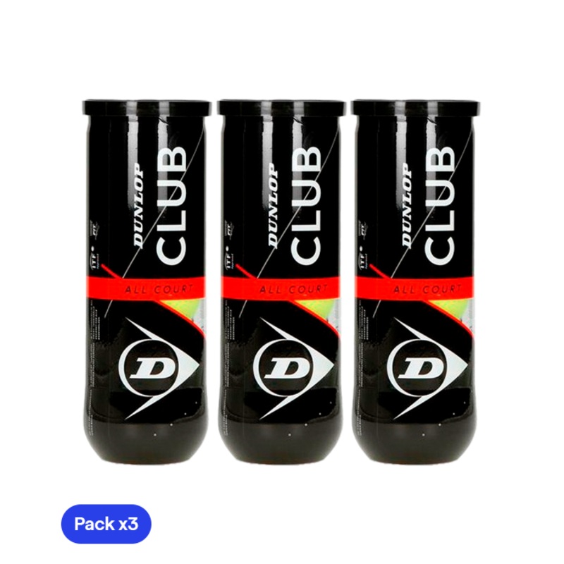 Pelotas Dunlop Club All Court (Pack x3)