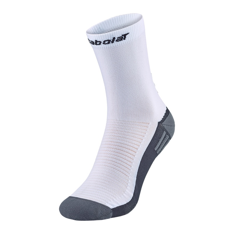 Babolat Padel Mid-Calf Socks|1001 White/Black|M 39-42|L 43-46|XL 47-50