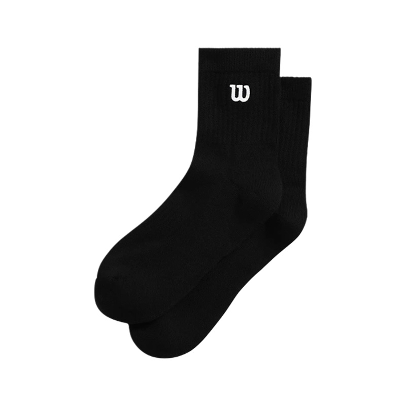 Calcetines Wilson Quarter Top Bright Black 2025