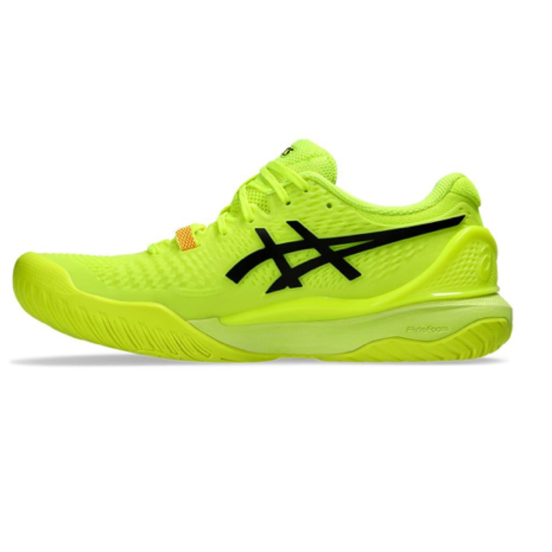 Asics Womens Gel-Resolution 9 Paris Tennis Shoes Safety Yellow and Black
