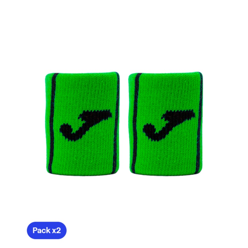 Muequeras Joma Game Cortas Verde Pack x2