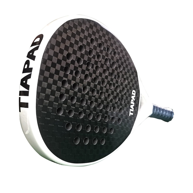 Soft & Hard EVA Material & High Quality Carbon OEM Printing Polyester Padel Racket