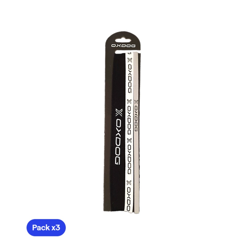 Cintas de Pelo Oxdog Negro/Blanco (Pack x3)