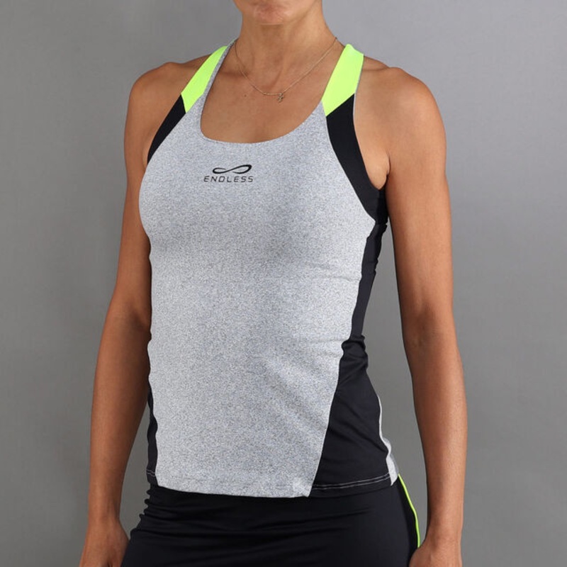 Grace Tank Top Women – Grey, Black