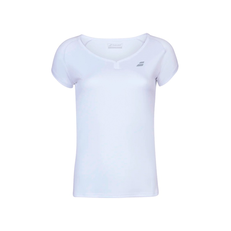 Camiseta Babolat Cap Sleeve Top Women Blanco