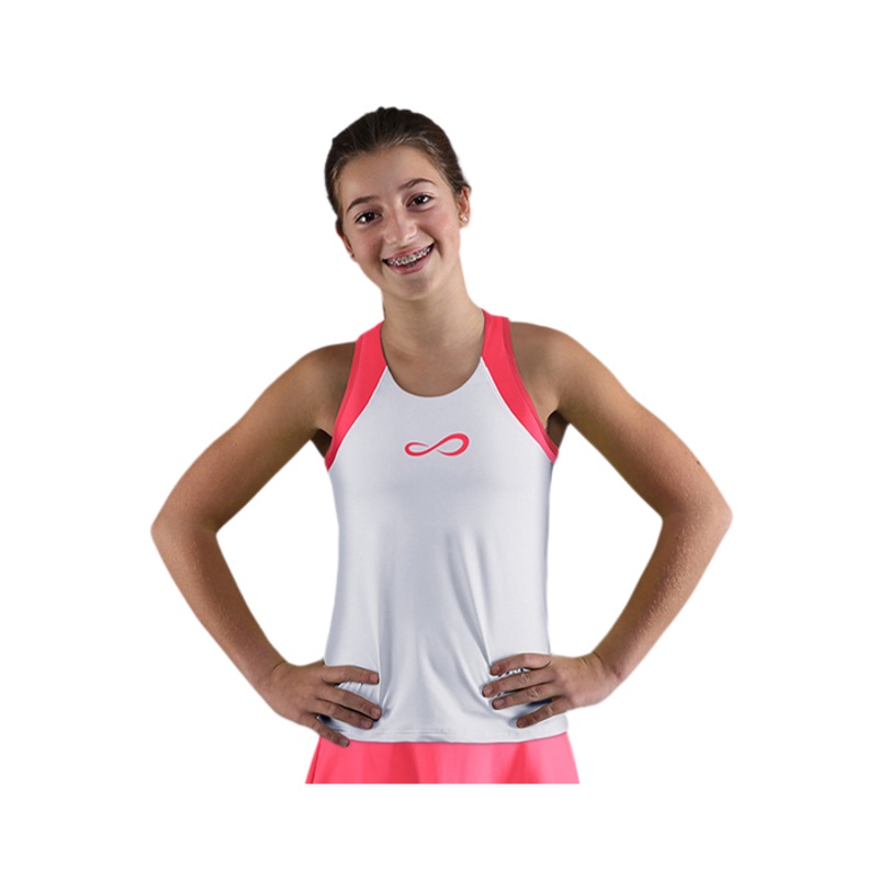 Camiseta Endless Slam Kids White/Pink 2025