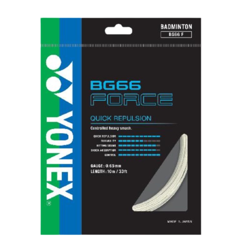 Yonex BG66 Force String (10m Set) White