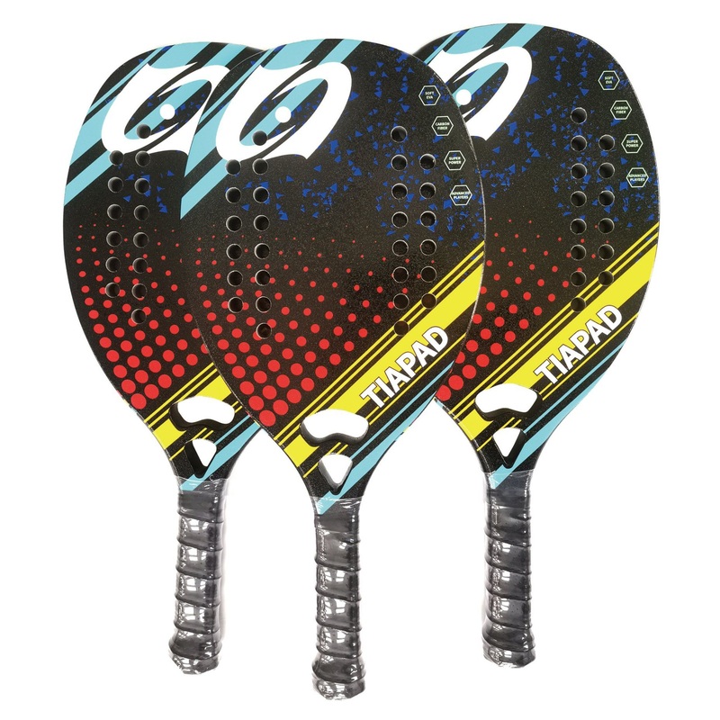 Professional Tecnis Beach Padel Tennis Racket Carbon Fiber Soft Padel Rackets Adult Sport Training