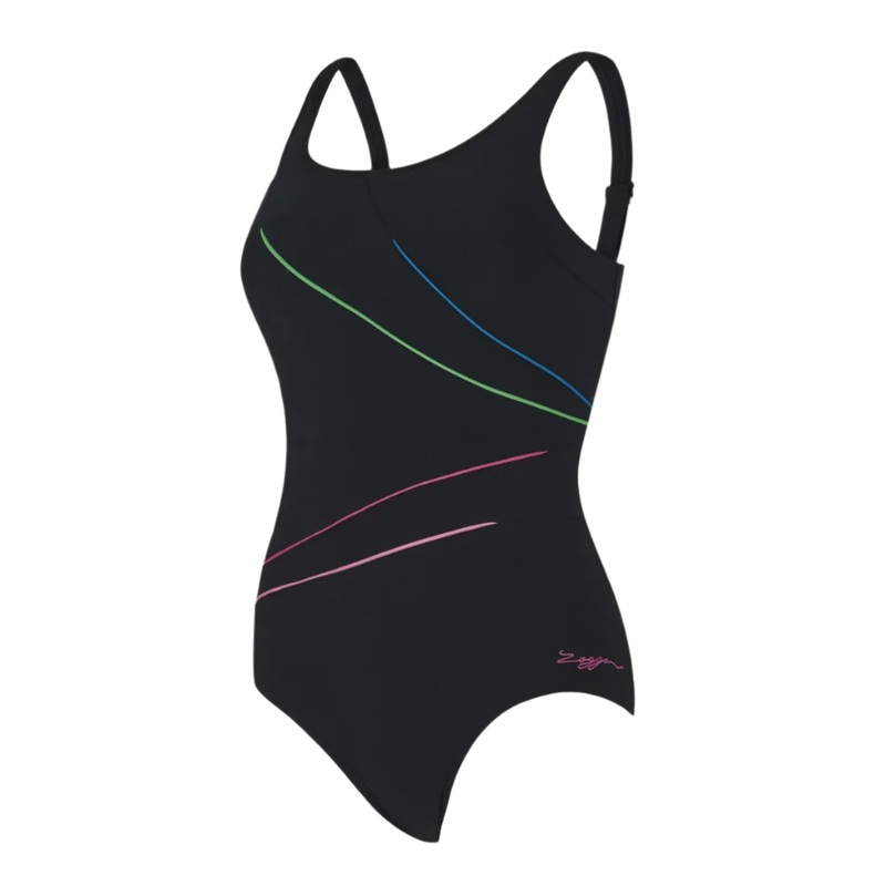 Zoggs Adjustable Macmasters Scoopback Ladies Swimming Costume – Prism Geo