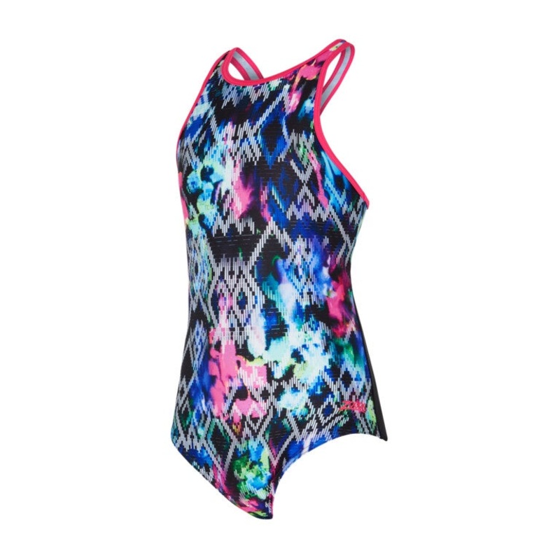 Zoggs Girls Hi Front Crossback Swimming Costume – Nairobi